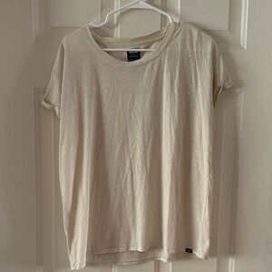 Prana Cream Short Sleeve Lightweight Shirt